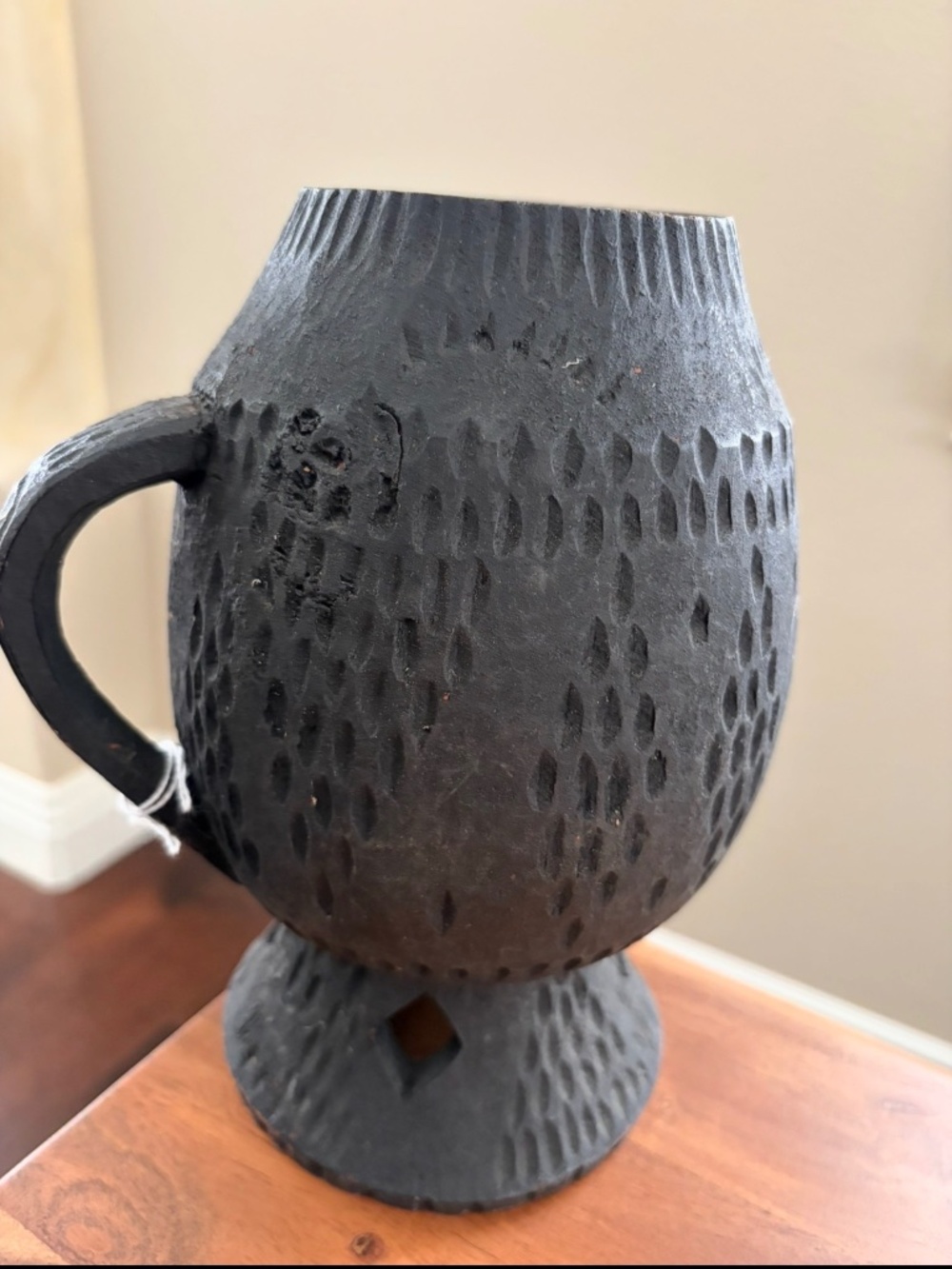 Wood Pitcher